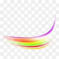 彩虹创意漂浮线条