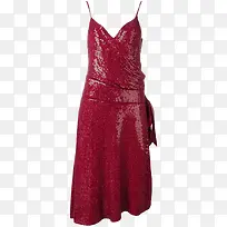 红丝绒礼服裙