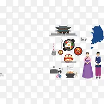 韩国旅游海报设计素材