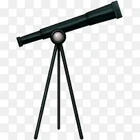 黑色创意天文望远镜