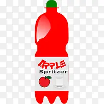 红色的大瓶卡通饮料