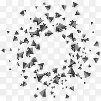 抽象灰色三角块