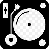 音乐老式光盘播放器图标