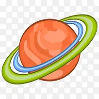 矢量儿童画插画外星系列罗圈