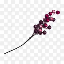 紫色珠串是复古发簪珠花