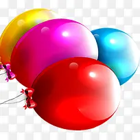 彩色气球漂浮装饰物