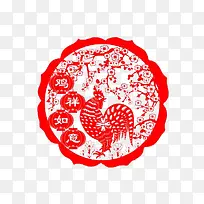 鸡鸣又报吉祥如意
