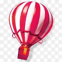 条纹彩色氢气球