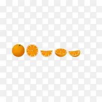 橙汁水果渐变矢量