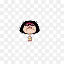 女孩吃东西咽不下去