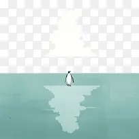 水上的企鹅