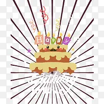 生日蛋糕背景