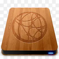 木纹篮球硬盘