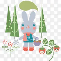 兔子摘草莓