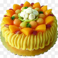 鲜果水果蛋糕节日圆形