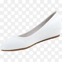 白色简约舒适女鞋平底鞋