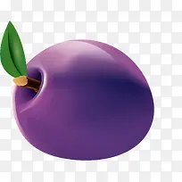 手绘紫色葡萄水果