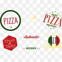 创意PIZZA披萨logo设计