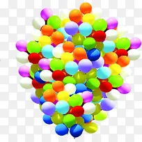 各种彩色气球中秋节