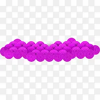 紫色祥云装饰