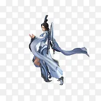 游戏原画道士女子
