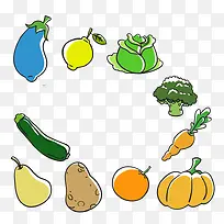 蔬菜矢量图