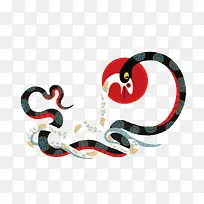 矢量两条蛇