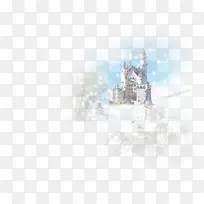 梦幻冬季雪花城堡