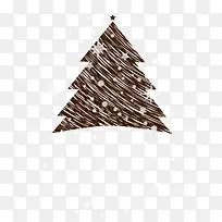 圣诞节棕色圣诞树