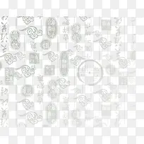 中国复古风字体与背景红色边框复古风格海报-复古海报背景材料白露