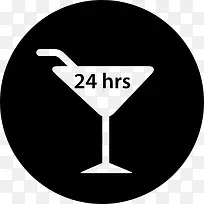 鸡尾酒24小时图标