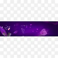 紫色高贵背景banner