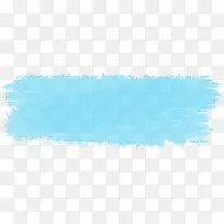 蓝色笔刷横条色块