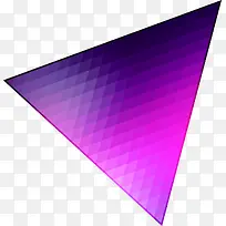 紫色虚化三角形海报