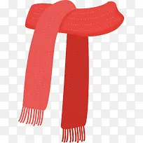 冬季卡通红色围巾