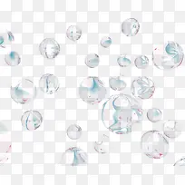 光影变幻科技元素  透明的泡泡