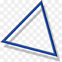蓝色简约三角形边框纹理