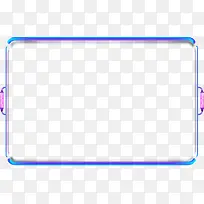 蓝色卡通绚丽边框