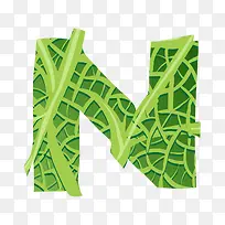 蔬菜字母N