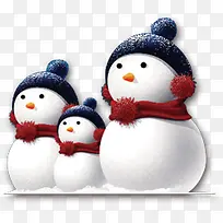 三个雪人
