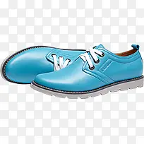 蓝色皮鞋元素