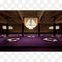 紫色地毯欧式室内设计