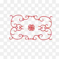 花纹底纹 红色 装饰 中国风