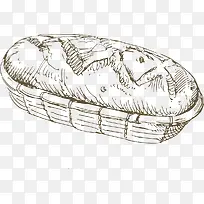 矢量手工面包
