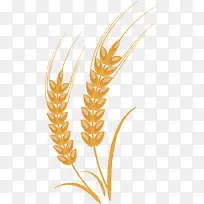 麦子麦穗设计矢量素材