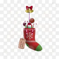 精美圣诞袜挂饰矢量素材