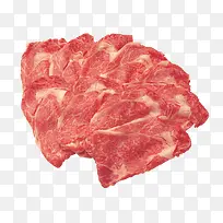 扇形的红肉片