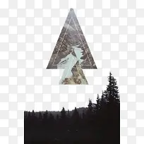 森林三角形图案