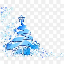 蓝色圣诞树