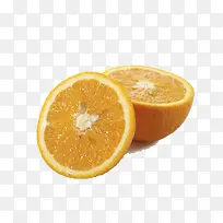 切开的甜橙